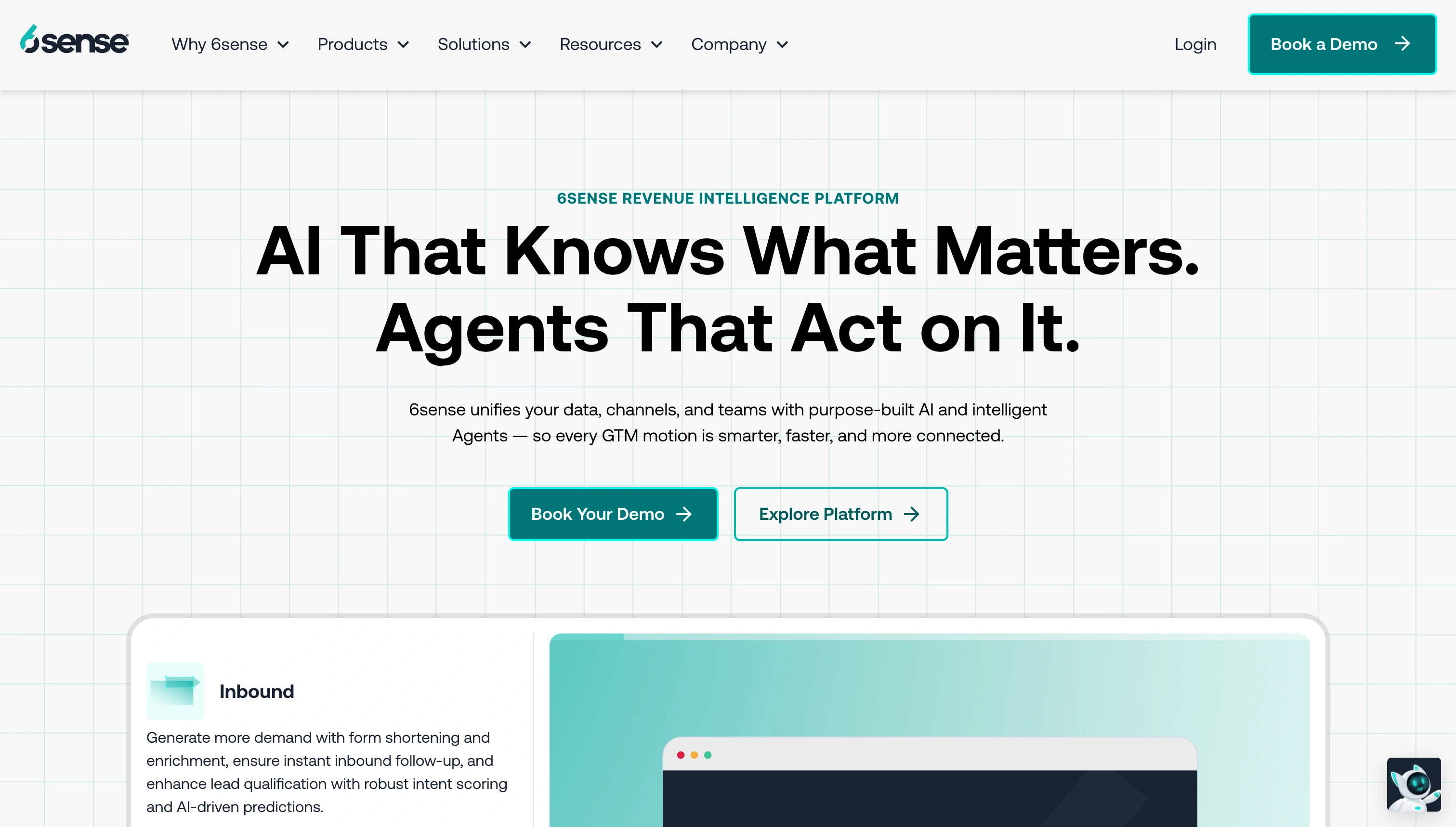 6sense landing page