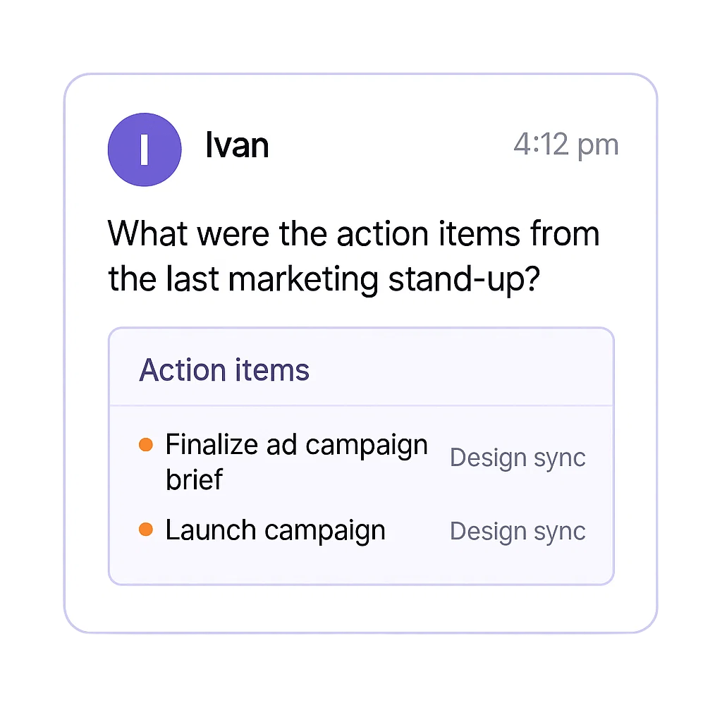 Meeting Notes + Chat